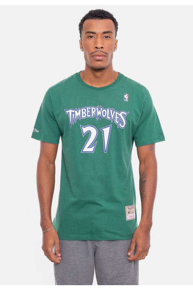 Camiseta-Mitchell---Ness-Especial-Minnesota-Timberwolves-Verde