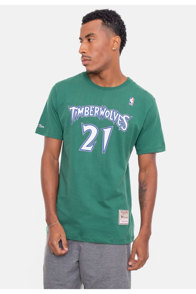 Camiseta-Mitchell---Ness-Especial-Minnesota-Timberwolves-Verde