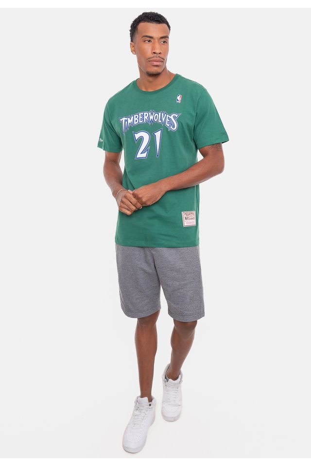 Camiseta-Mitchell---Ness-Especial-Minnesota-Timberwolves-Verde