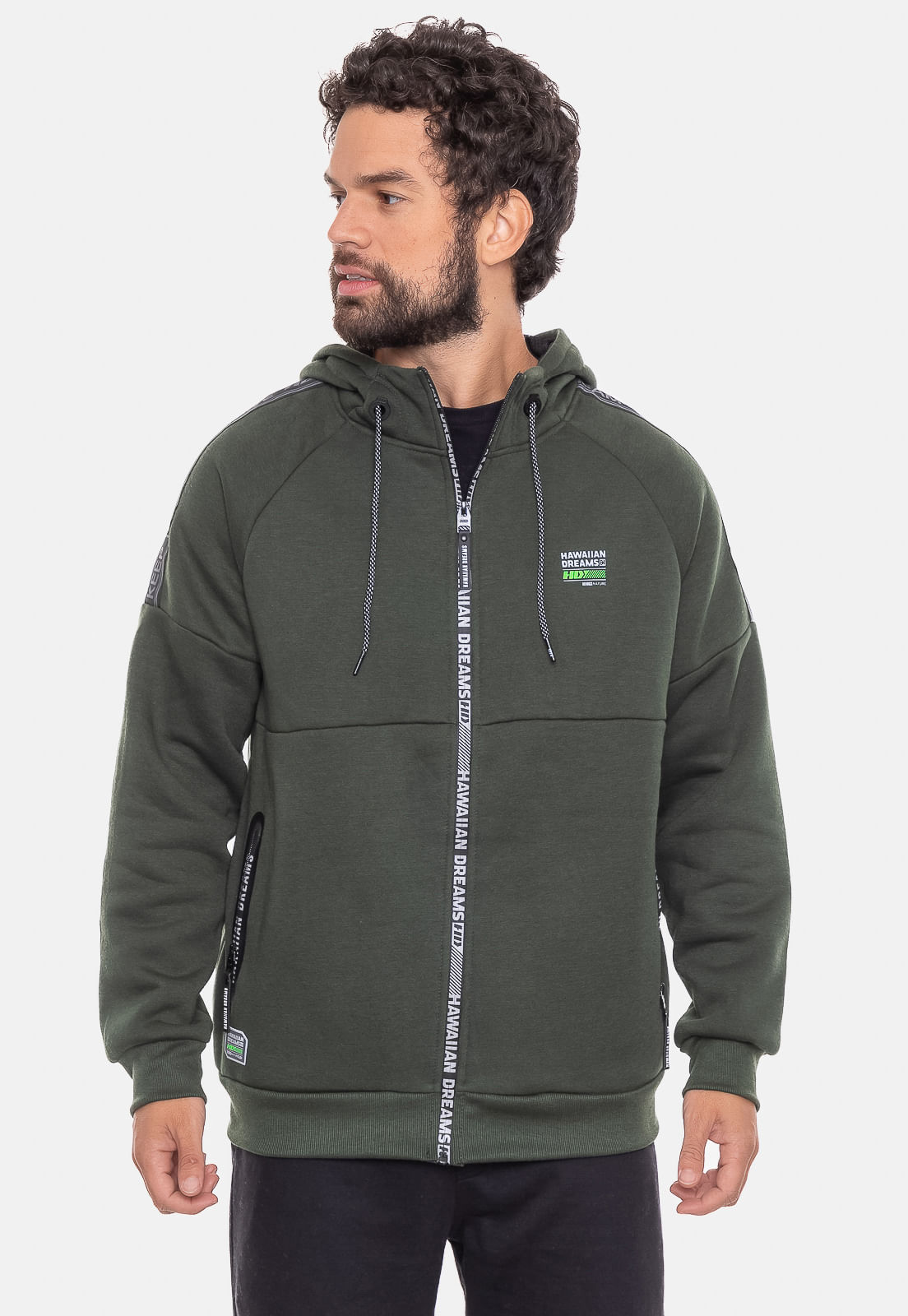 Conjunto Moletom Aeropostale Moletom Aberto Masculino Jaqueta