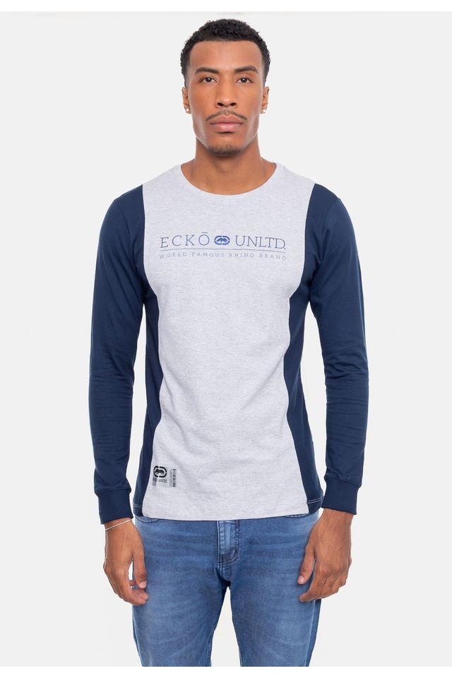 Camiseta-Ecko-Manga-Longa-Minifoil-Gelo-Mescla