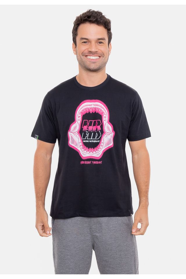 Camiseta-HD-Estampada-Shark-Jam-Preta