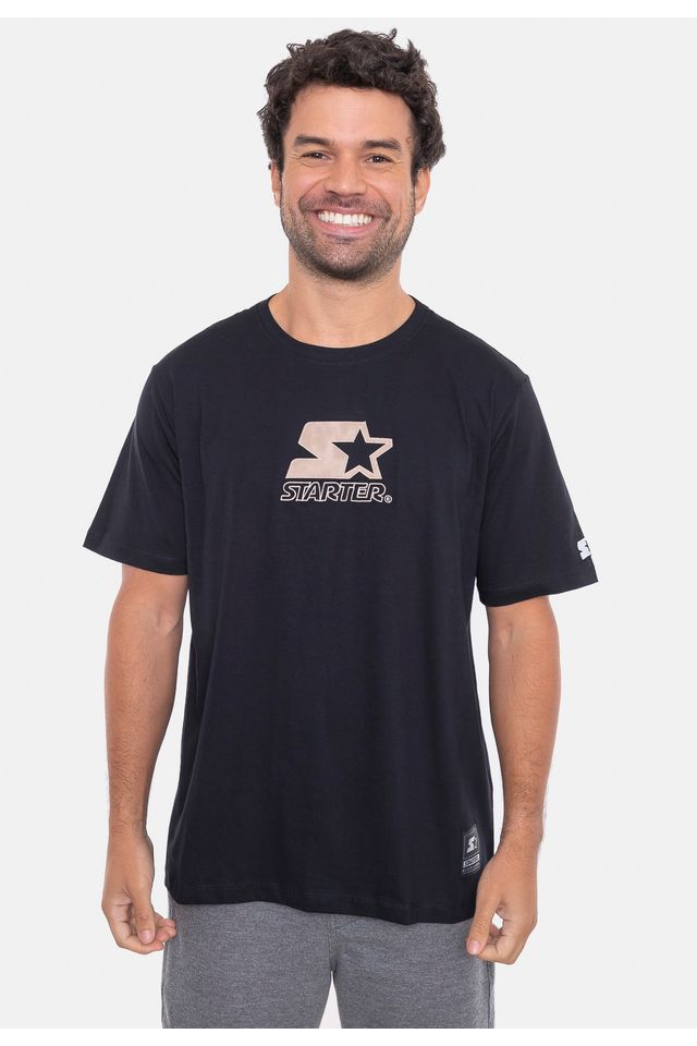 Camiseta-Starter-Estampada-Logo-Preta Camiseta-Starter-Estampada-Logo-Preta