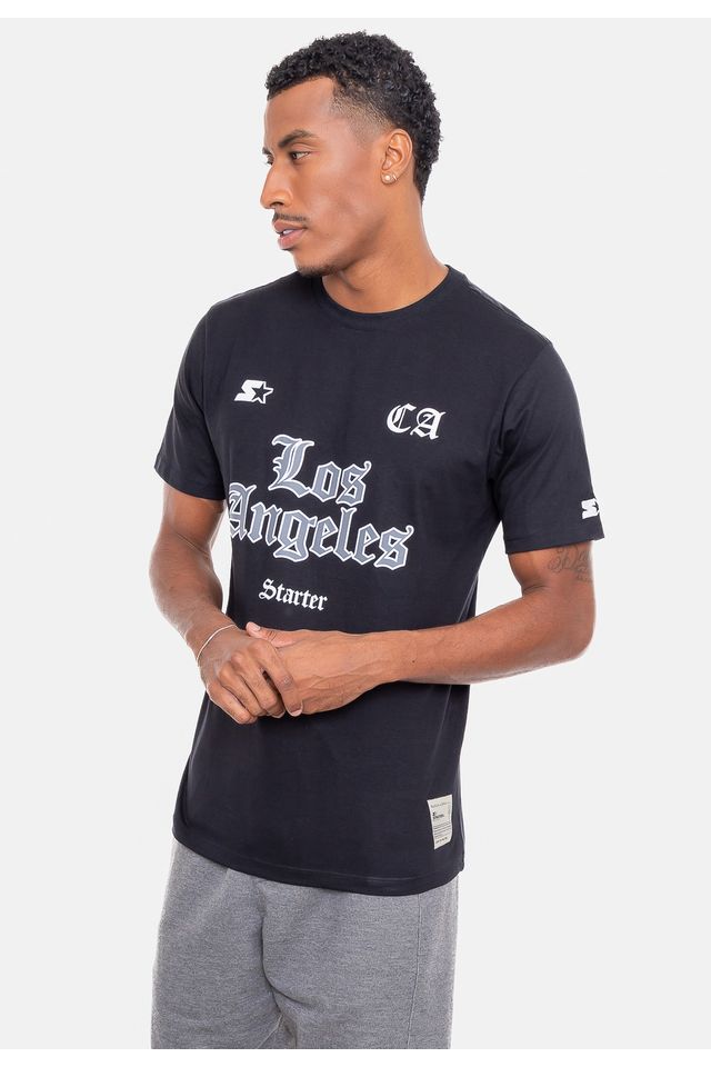 Camiseta-Starter-Estampada-CA-Preta