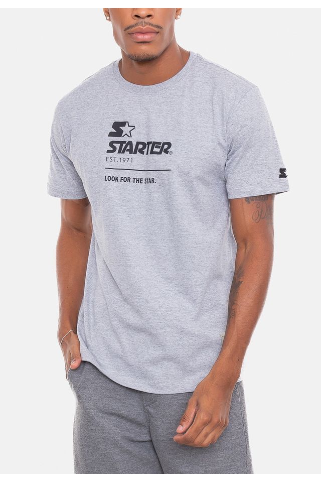 Camiseta-Starter-Estampada-LFTS-Cinza-Mescla