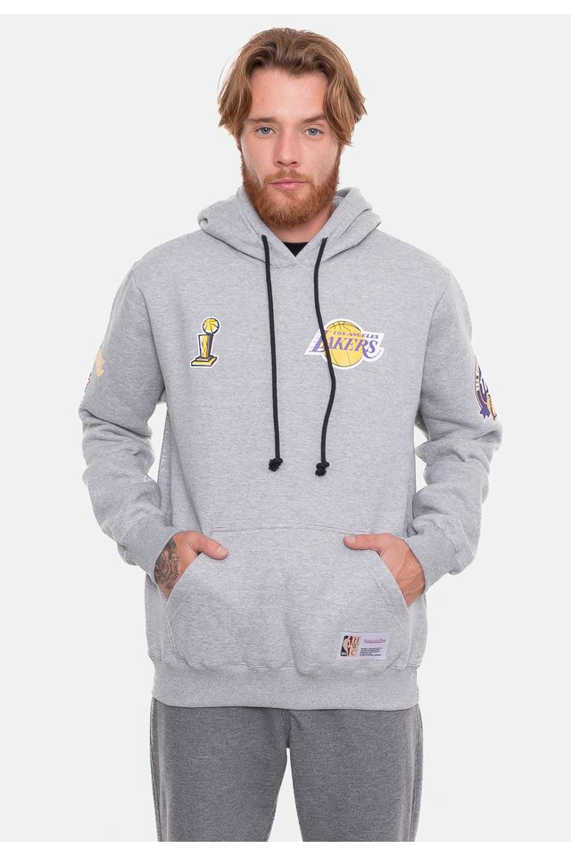 Moletom-Mitchell---Ness-NBA-Canguru-City-Patches-Cinza-Mescla Moletom-Mitchell---Ness-NBA-Canguru-City-Patches-Cinza-Mescla