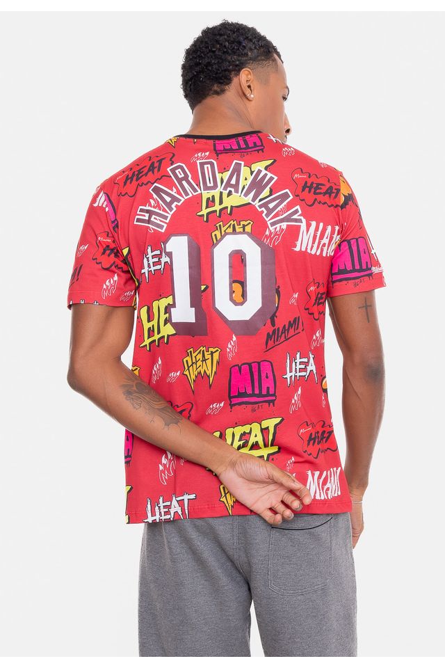 Camiseta-Mitchell---Ness-Name-And-Number-Tim-Hardaway-Vermelha-Carmim