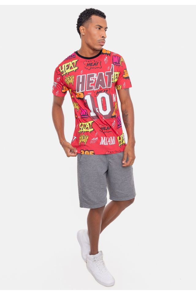 Camiseta-Mitchell---Ness-Name-And-Number-Tim-Hardaway-Vermelha-Carmim