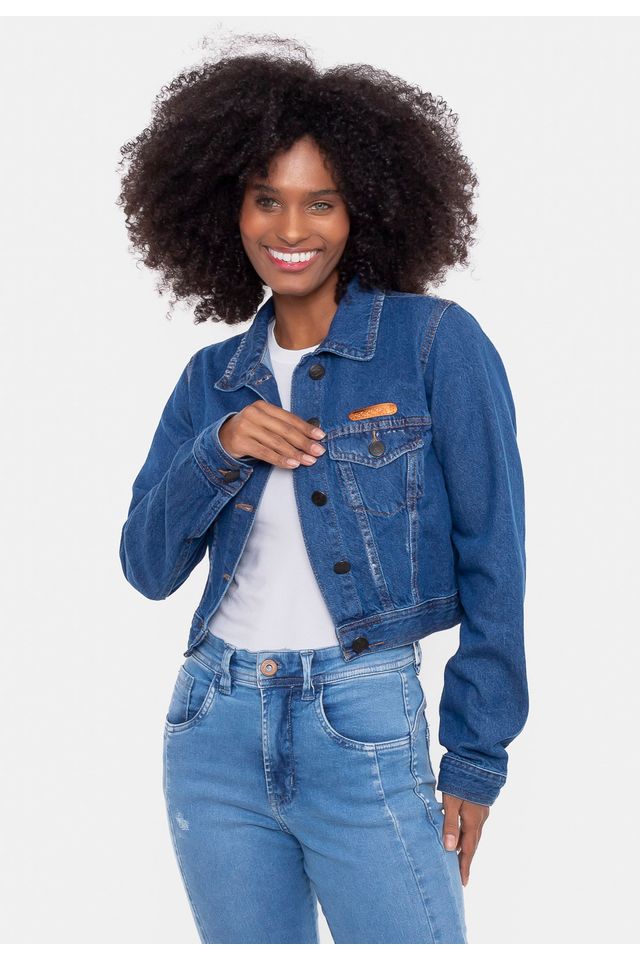 Jaqueta-Ecko-Feminina-Jeans-Azul Jaqueta-Ecko-Feminina-Jeans-Azul