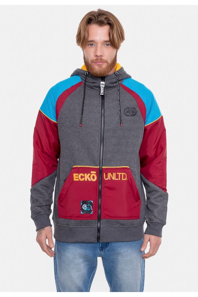 Moletom-Ecko-Canguru-Aberto-Preto Moletom-Ecko-Canguru-Aberto-Preto