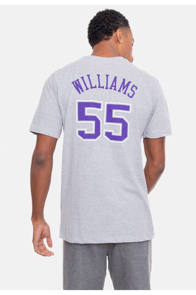 Camiseta-Mitchell---Ness-Especial-Sacramento-Kings-Cinza-Mescla