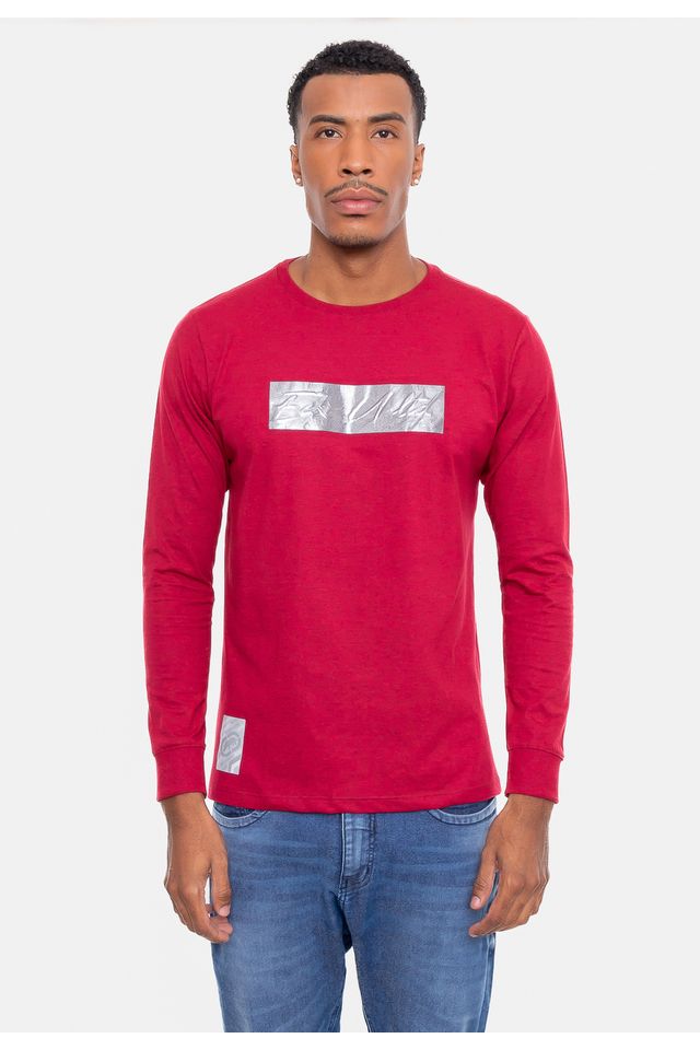 Camiseta-Ecko-Especial-Manga-Longa-Vermelha