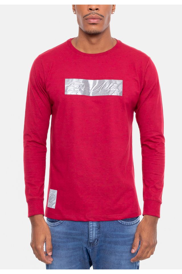 Camiseta-Ecko-Especial-Manga-Longa-Vermelha