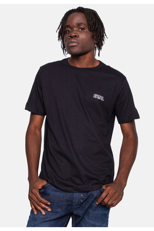 Camiseta-Fatal-Estampada-Preta