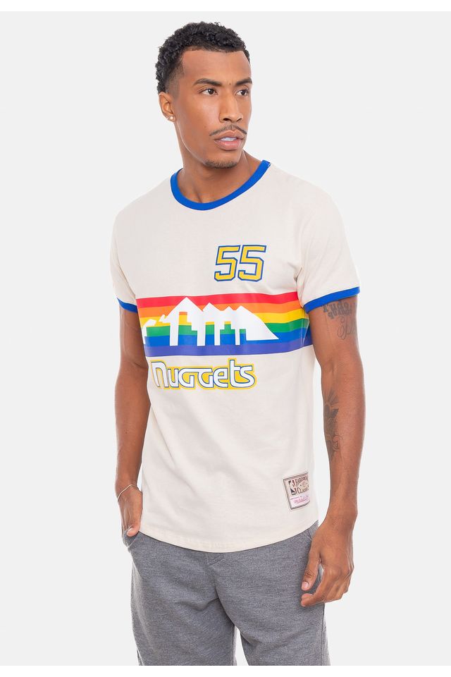 Camiseta-Mitchell---Ness-Dikembe-Mutombo-Denver-Nuggets-Bege