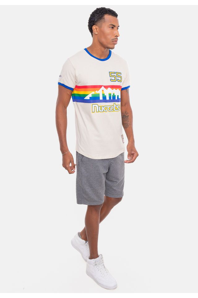 Camiseta-Mitchell---Ness-Dikembe-Mutombo-Denver-Nuggets-Bege