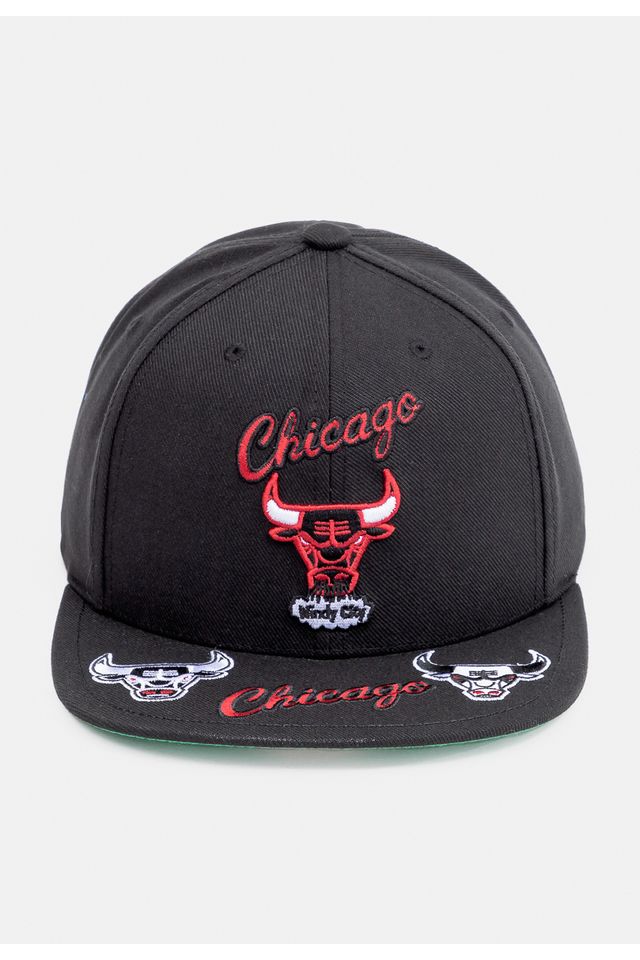 Bone-Mitchell---Ness-NBA-Front-Loaded-Snapback-Chicago-Bulls-Preto