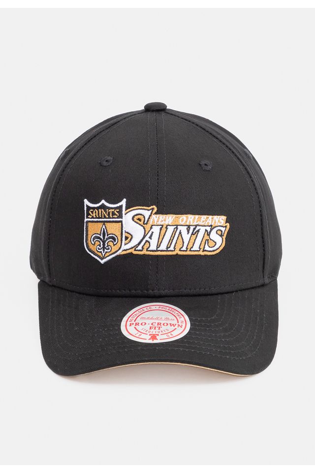 Bone-Mitchell---Ness-NFL-Oh-Word-Pro-Snapback-New-Orleans-Saints-Preto