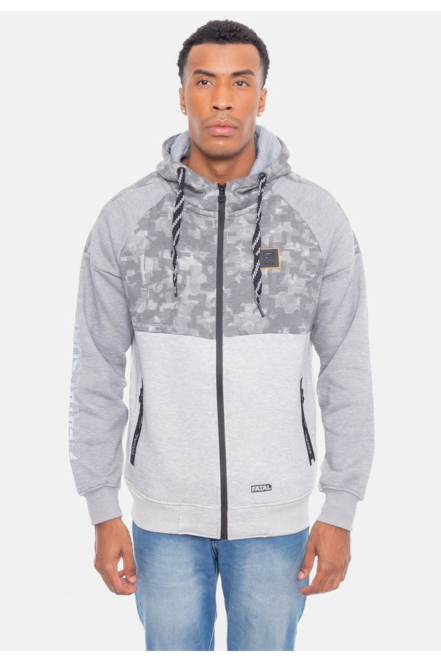 Moletom-Fatal-Canguru-Aberto-Cinza-Mescla Moletom-Fatal-Canguru-Aberto-Cinza-Mescla