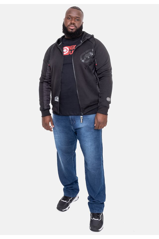Moletom-Ecko-Plus-Size-Canguru-Aberto-Preta