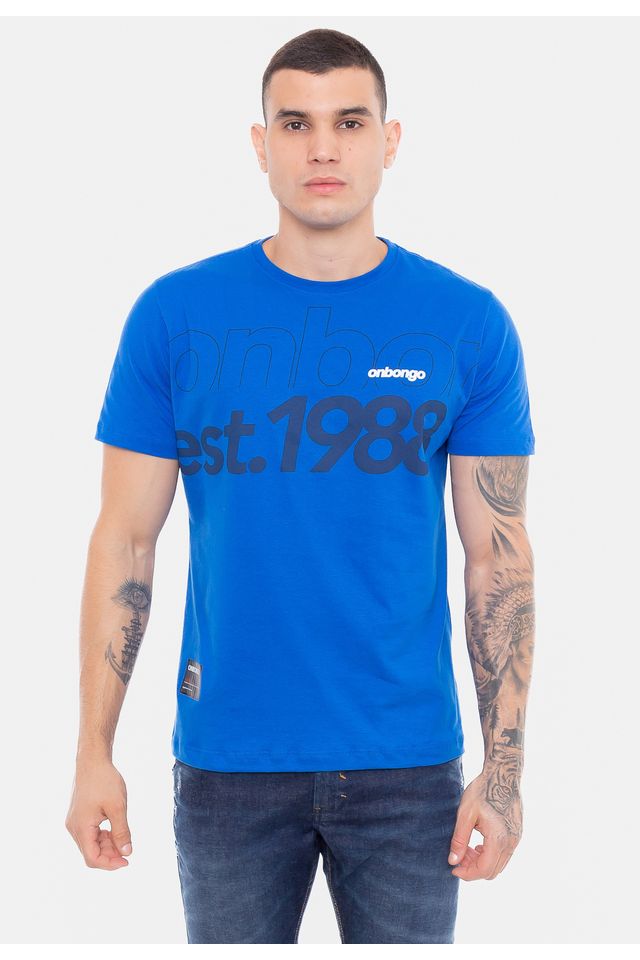 Camiseta-Onbongo-Estampada-Azul-Royal