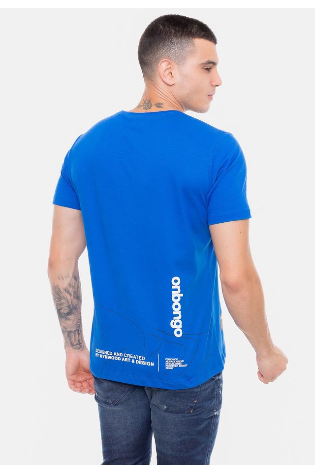 Camiseta-Onbongo-Estampada-Azul-Royal