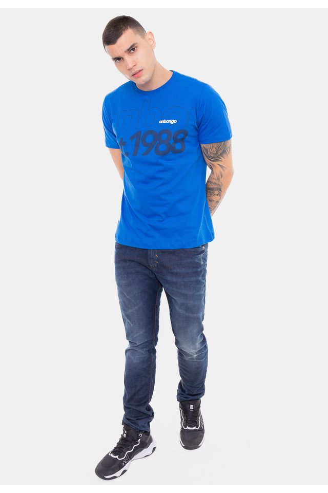 Camiseta-Onbongo-Estampada-Azul-Royal