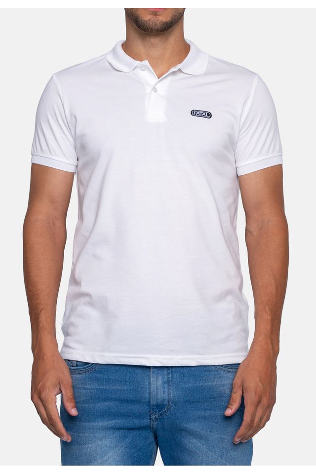Camisa-Fatal-Polo-Piquet-Branca
