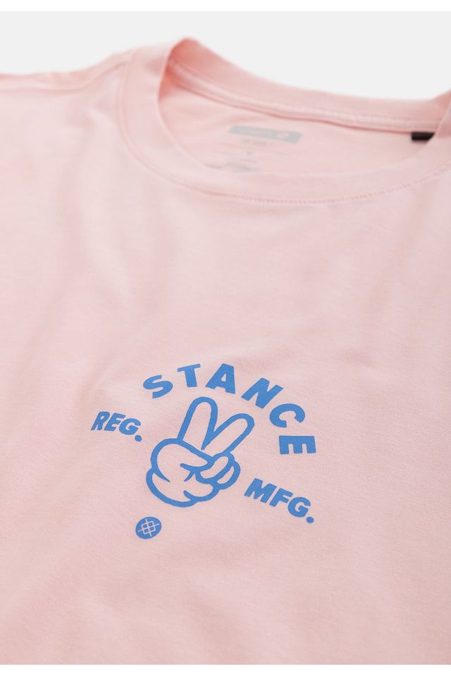 Camiseta-Stance-Estampa-Finger-Rosa