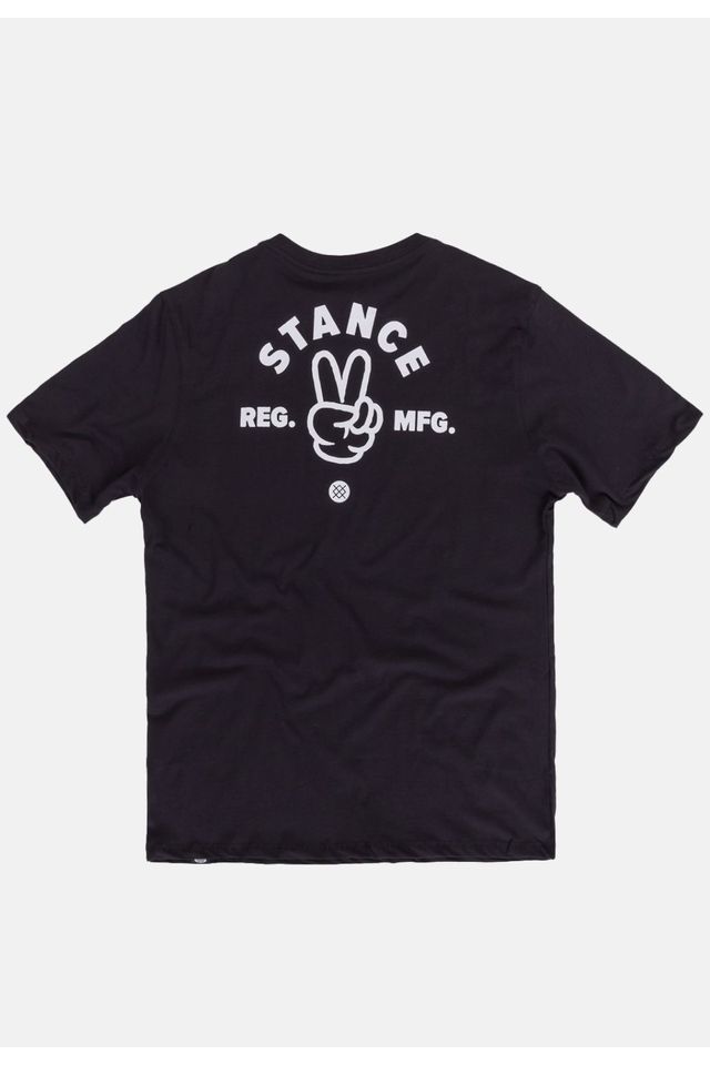 Camiseta-Stance-Estampa-Finger-Preta