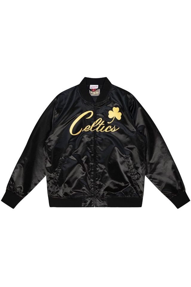 Jaqueta-Mitchell---Ness-NBA-Big-Face-4-0-Satin-Jacket-Boston-Celtics-Preta Jaqueta-Mitchell---Ness-NBA-Big-Face-4-0-Satin-Jacket-Boston-Celtics-Preta