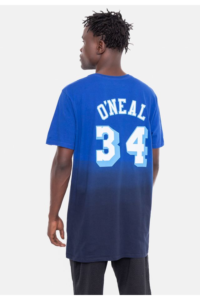 Camiseta-Mitchell---Ness-Tie-Dye-Los-Angeles-Lakers-Shaquille-O-Neal-Azul