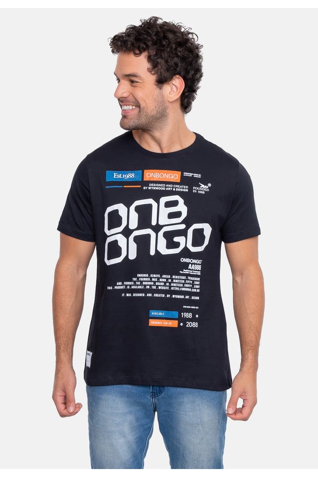 Camiseta-Onbongo-Estampada-Preta Camiseta-Onbongo-Estampada-Preta