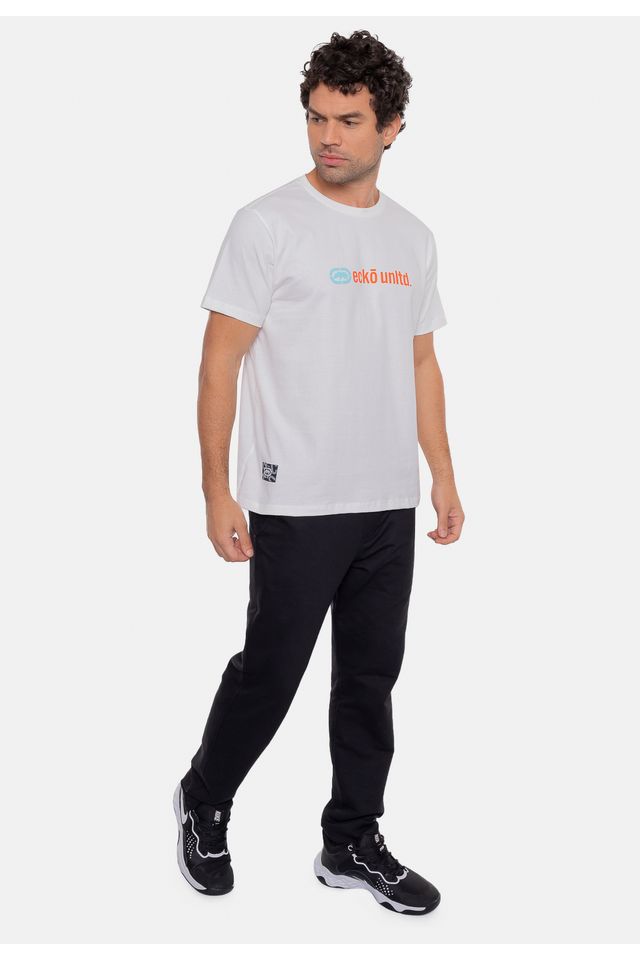 Camiseta-Ecko-Estampada-Branca