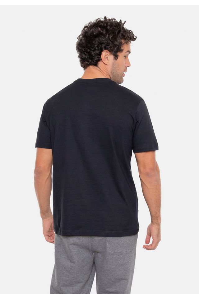 Camiseta-Ecko-Estampada-Preta