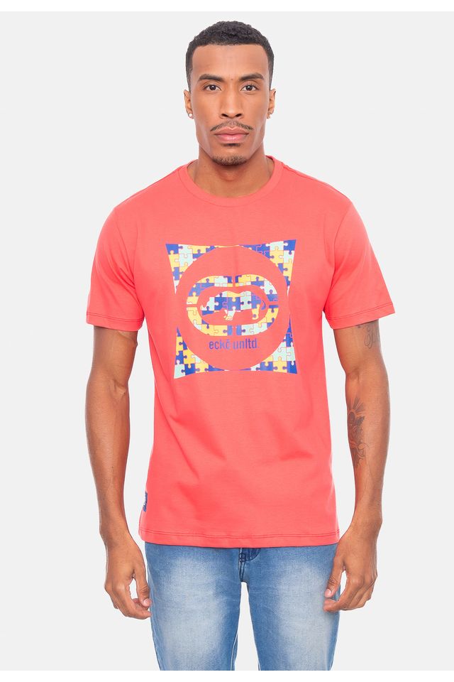 Camiseta-Ecko-Estampada-Coral