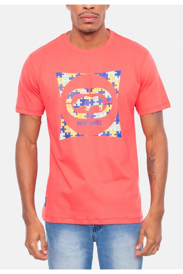 Camiseta-Ecko-Estampada-Coral