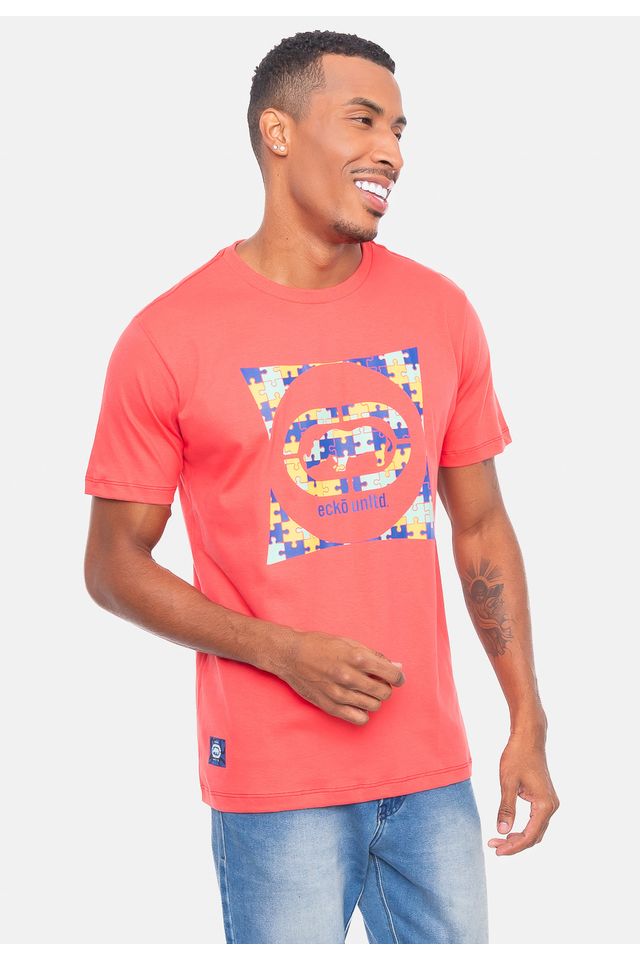 Camiseta-Ecko-Estampada-Coral