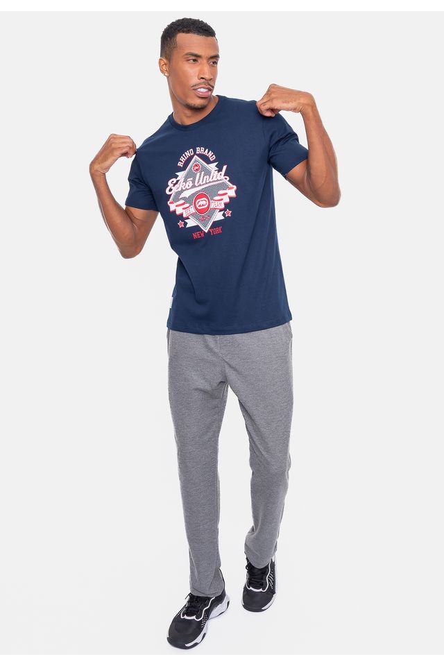 Camiseta-Ecko-Estampada-Azul-Marinho