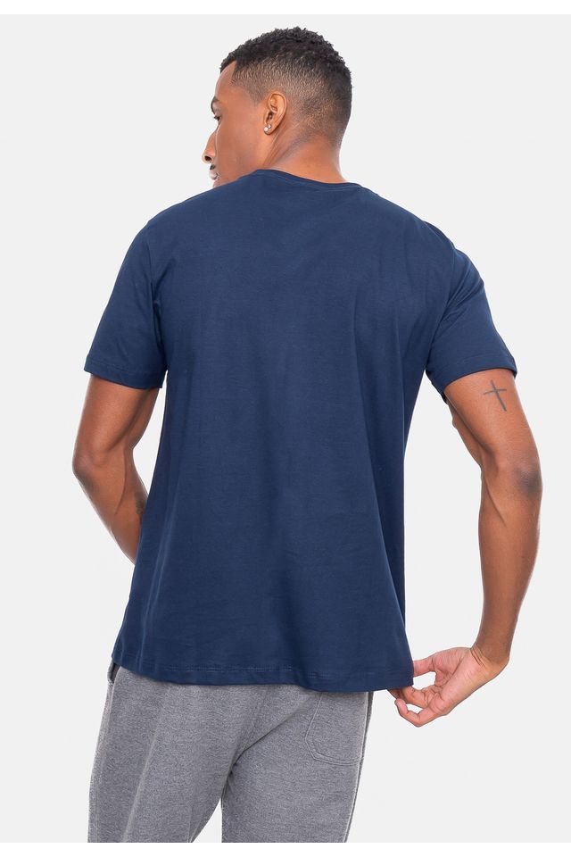 Camiseta-Ecko-Estampada-Azul-Marinho