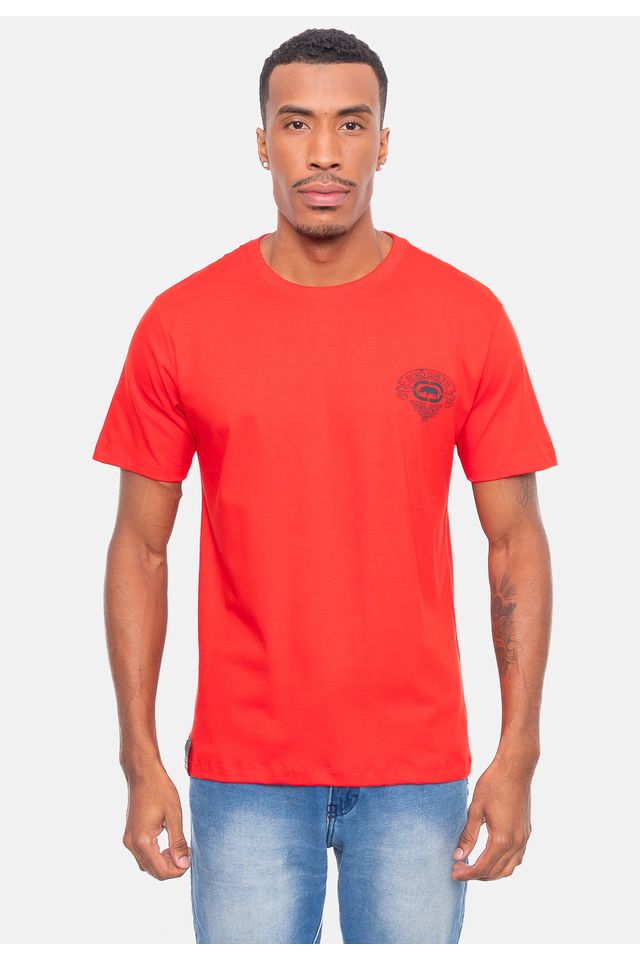 Camiseta-Ecko-Estampada-Vermelha