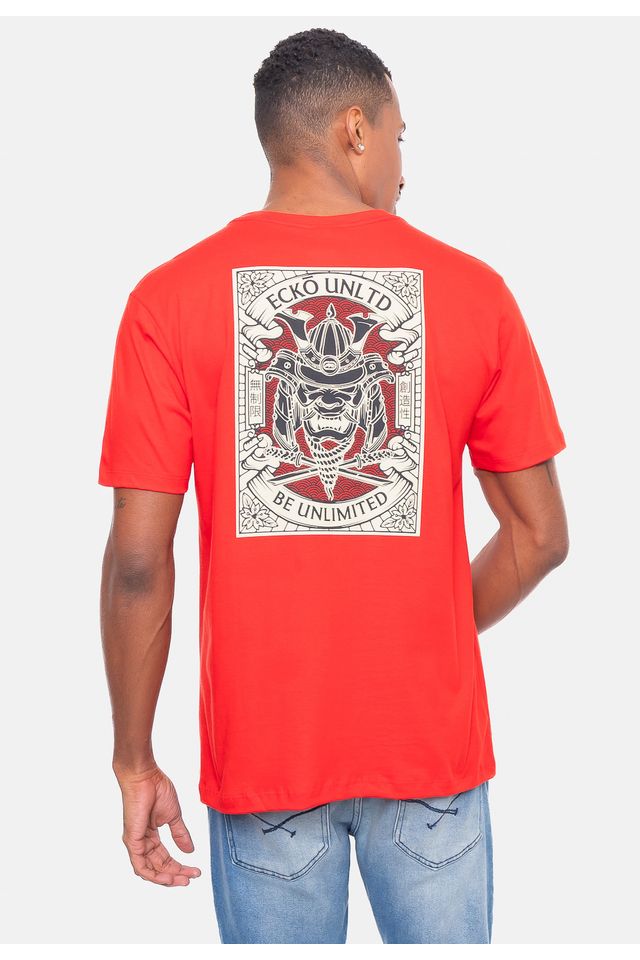 Camiseta-Ecko-Estampada-Vermelha