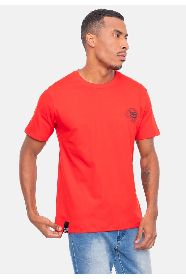 Camiseta-Ecko-Estampada-Vermelha