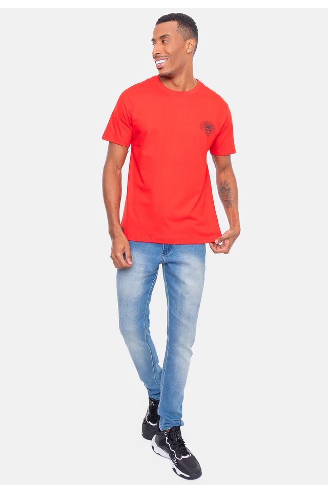 Camiseta-Ecko-Estampada-Vermelha