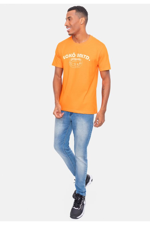 Camiseta-Ecko-Estampada-Laranja