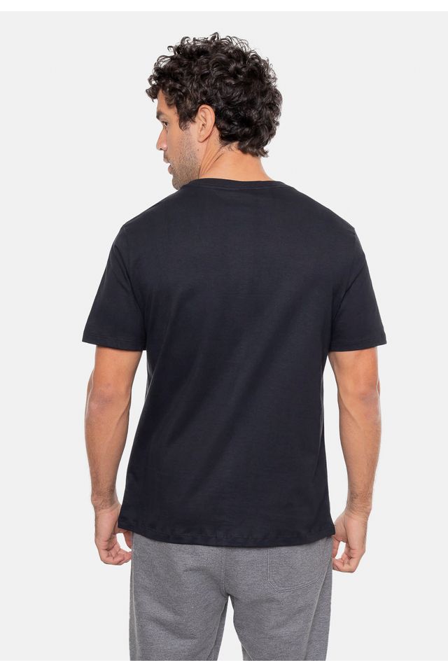 Camiseta-Ecko-Estampada-Preta