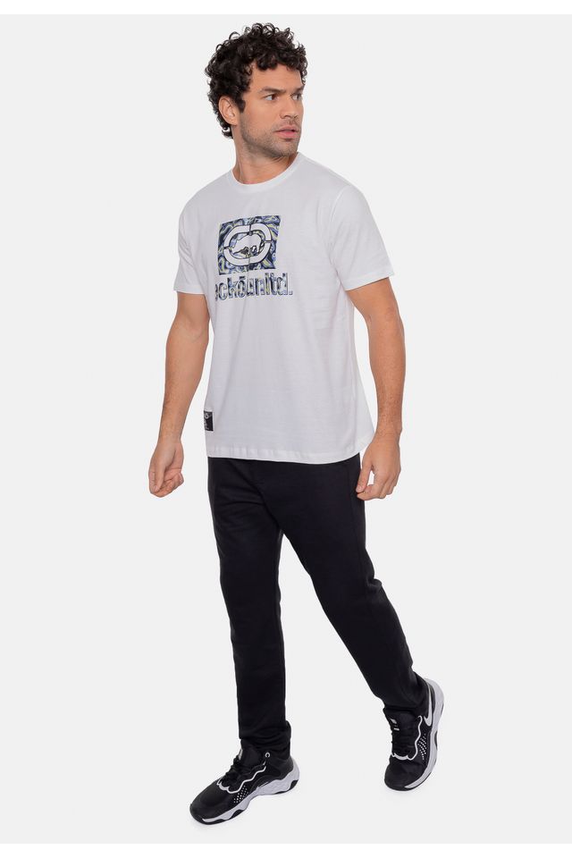 Camiseta-Ecko-Estampada-Branca