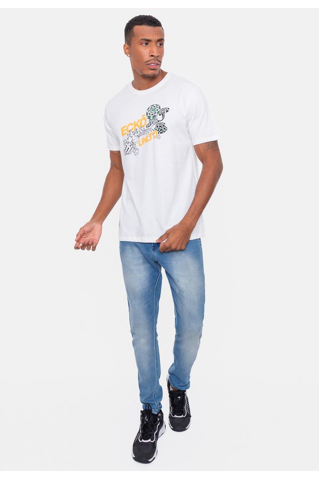 Camiseta-Ecko-Estampada-Branca