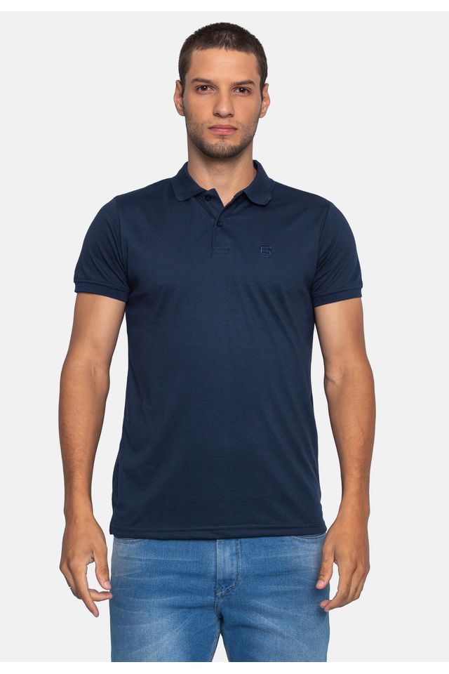 Camisa-Fatal-Polo-Piquet-Azul-Marinho