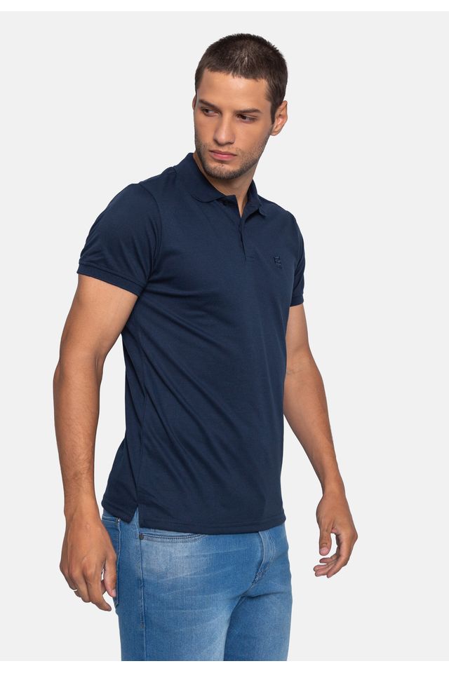 Camisa-Fatal-Polo-Piquet-Azul-Marinho